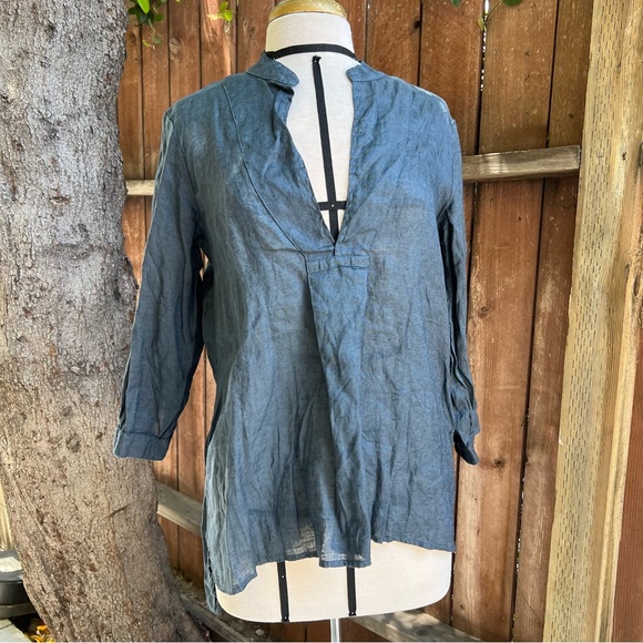 NWT CP Shades Linen Dakota Pullover Top - Size Small - Picture 2 of 6